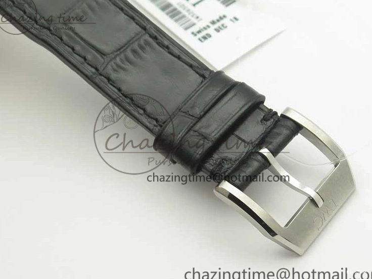MIROTIME 0718 Supportive Mark XVII IW326501 MKS 1:1 Best Edition Black Dial On Black Leather Strap MIYOTA 9015 V 7208